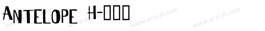 Antelope H字体转换